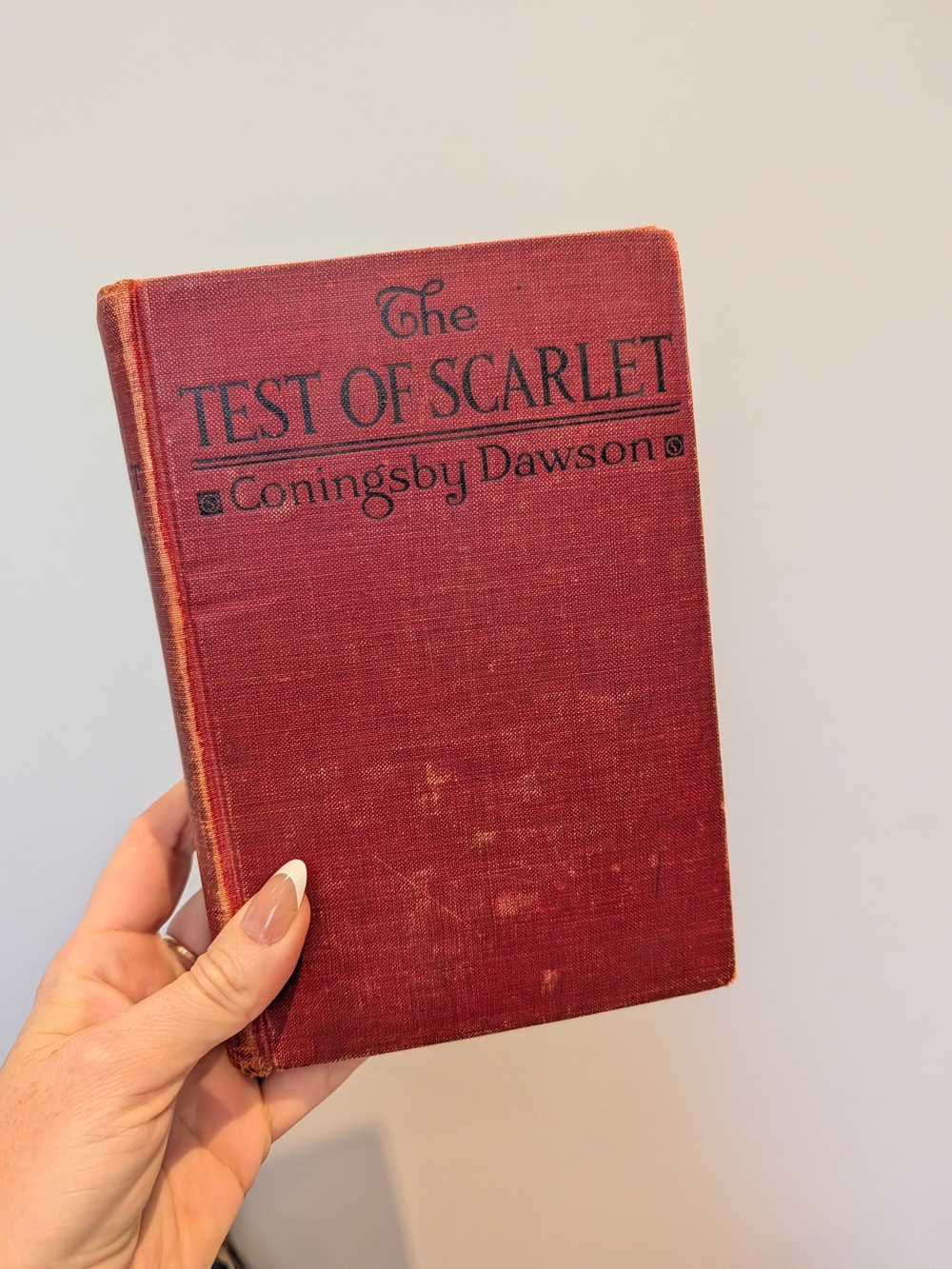 The Test Of Scarlet Hardcover Book - Red